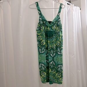 Colorful INC empire waist dress- Size L. Perfect vacation dress. Light & fresh.